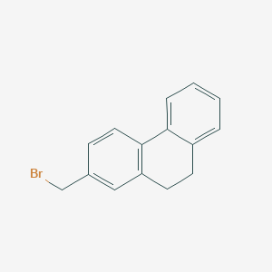 molecular formula C15H13Br B13964971 2-(Bromomethyl)-9,10-dihydrophenanthrene CAS No. 89988-19-2