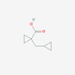 molecular formula C8H12O2 B1396499 1-(Cyclopropylmethyl)cyclopropanecarboxylic acid CAS No. 1261269-26-4