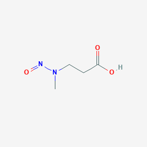 molecular formula C4H8N2O3 B013965 N-NITROSO-N-METHYL-3-AMINOPROPIONIC ACID CAS No. 10478-42-9