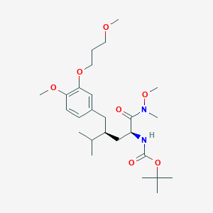 (4S)-N~2~-(tert-Butoxycarbonyl)-N-methoxy-4-{[4-methoxy-3-(3-methoxypropoxy)phenyl]methyl}-N,5-dimethyl-L-norleucinamide