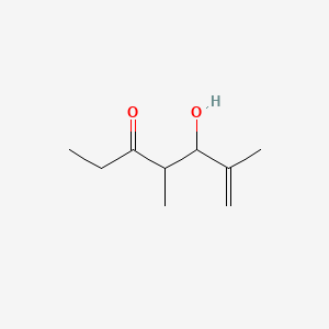 molecular formula C9H16O2 B13965033 5-Hydroxy-4,6-dimethyl-6-hepten-3-one 