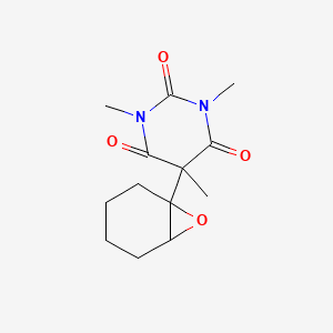 molecular formula C13H18N2O4 B13965036 1,3,5-Trimethyl-5-(7-oxabicyclo[4.1.0]hept-1-yl)-2,4,6(1H,3H,5H)-pyrimidinetrione CAS No. 57304-98-0