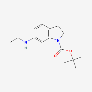 molecular formula C15H22N2O2 B13965057 Tert-butyl 6-ethylamino-2,3-dihydro-indole-1-carboxylate 