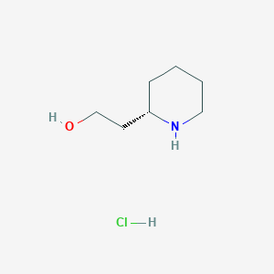 molecular formula C7H16ClNO B1396508 (S)-2-(2-Hydroxyethyl)piperidine hydrochloride CAS No. 786684-21-7