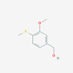 molecular formula C9H12O2S B13965080 (3-Methoxy-4-(methylthio)phenyl)methanol 