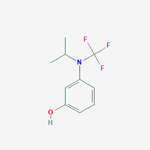 molecular formula C10H12F3NO B13965092 3-(Isopropyl(trifluoromethyl)amino)phenol 