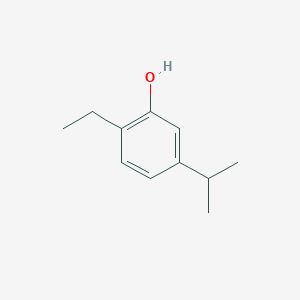 molecular formula C11H16O B13965115 Phenol, 2-ethyl-5-isopropyl- 