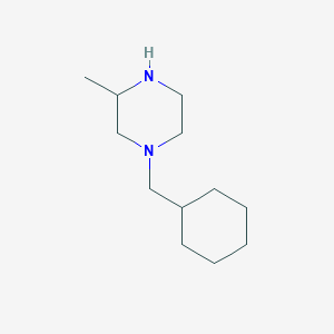 molecular formula C12H24N2 B1396512 1-(Cyclohexylmethyl)-3-methylpiperazine CAS No. 1339077-78-9