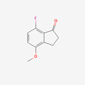 molecular formula C10H9FO2 B1396514 7-Fluoro-4-methoxy-2,3-dihydro-1H-inden-1-one CAS No. 1092347-31-3