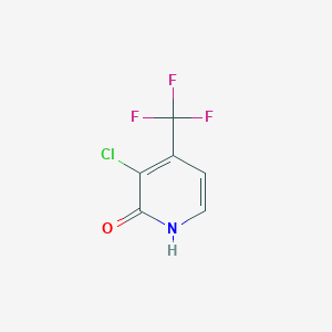 molecular formula C6H3ClF3NO B1396516 3-Chloro-2-hydroxy-4-(trifluoromethyl)pyridine CAS No. 1227602-53-0