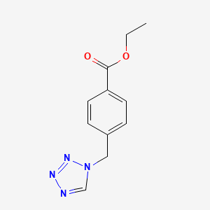 molecular formula C11H12N4O2 B1396517 Ethyl 4-(1H-tetrazol-1-ylmethyl)benzoate CAS No. 1706460-54-9