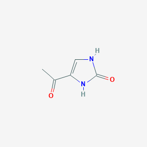 molecular formula C5H6N2O2 B13965173 1-(2-Hydroxy-1H-imidazol-5-YL)ethanone 