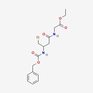 Ethyl 2-(3-(benzyloxycarbonylamino)-4-bromobutanamido)acetate