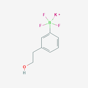 molecular formula C8H9BF3KO B1396519 Potassium trifluoro(3-(2-hydroxyethyl)phenyl)borate CAS No. 1015082-80-0