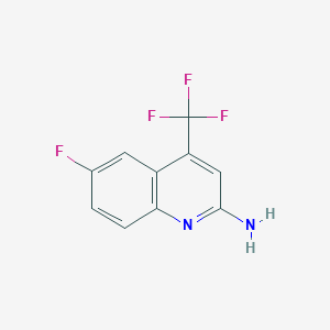 6-Fluoro-4-(trifluoromethyl)quinolin-2-amine
