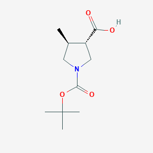 (3S,4S)-1-(tert-butoxycarbonyl)-4-methylpyrrolidine-3-carboxylic acid