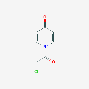 molecular formula C7H6ClNO2 B13965226 1-(Chloroacetyl)pyridin-4(1H)-one CAS No. 74669-35-5