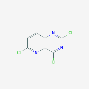 molecular formula C7H2Cl3N3 B1396530 2,4,6-trichloro-pyrido[3,2-d]pyrimidine CAS No. 1036738-12-1