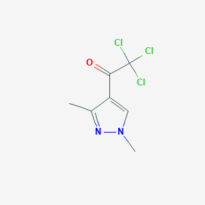 2,2,2-trichloro-1-(1,3-dimethyl-1H-pyrazol-4-yl)ethanone