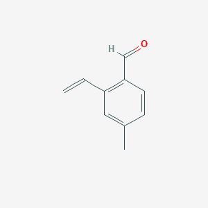 molecular formula C10H10O B1396536 4-Methyl-2-vinylbenzaldehyde CAS No. 1313762-41-2