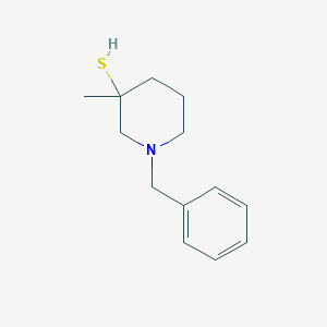 molecular formula C13H19NS B13965390 1-Benzyl-3-methylpiperidine-3-thiol 