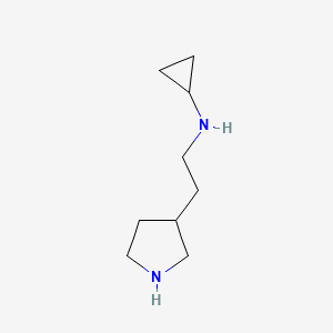 molecular formula C9H18N2 B13965417 N-(2-(pyrrolidin-3-yl)ethyl)cyclopropanamine 