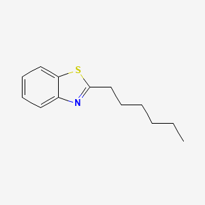 molecular formula C13H17NS B13965471 2-Hexylbenzothiazole CAS No. 65718-88-9