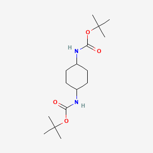 molecular formula C16H30N2O4 B1396549 Di-tert-butyl cyclohexane-1,4-diyldicarbamate CAS No. 960071-19-6