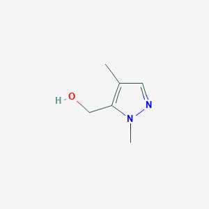 molecular formula C6H10N2O B1396552 (1,4-Dimethyl-1H-pyrazol-5-yl)methanol CAS No. 1607024-78-1