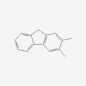 molecular formula C15H14 B13965551 2,3-Dimethylfluorene CAS No. 4612-63-9