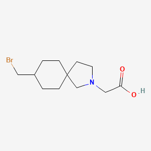 molecular formula C12H20BrNO2 B13965593 2-(8-(Bromomethyl)-2-azaspiro[4.5]decan-2-yl)acetic acid 