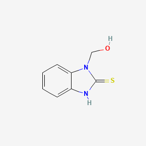 molecular formula C8H8N2OS B13965596 1-(hydroxymethyl)-1,3-dihydro-2H-benzimidazole-2-thione 