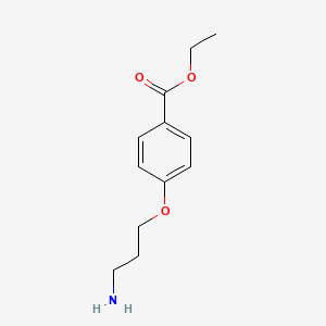molecular formula C12H17NO3 B1396563 Ethyl 4-(3-aminopropoxy)benzoate CAS No. 100840-94-6