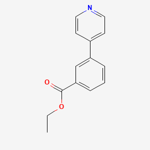 molecular formula C14H13NO2 B13965632 Ethyl 3-(pyridin-4-yl)benzoate 