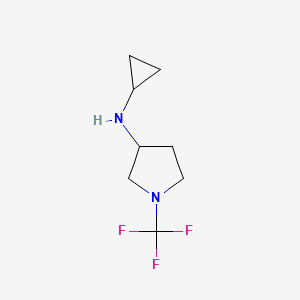 molecular formula C8H13F3N2 B13965637 N-cyclopropyl-1-(trifluoromethyl)pyrrolidin-3-amine 