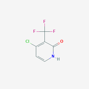 molecular formula C6H3ClF3NO B1396564 4-Chloro-2-hydroxy-3-(trifluoromethyl)pyridine CAS No. 1227576-39-7
