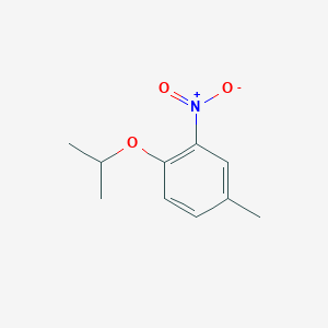 molecular formula C10H13NO3 B1396570 1-Isopropoxy-4-methyl-2-nitrobenzene CAS No. 78944-97-5