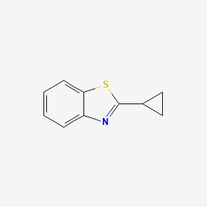 molecular formula C10H9NS B1396571 2-Cyclopropyl-1,3-benzothiazole CAS No. 1248473-57-5