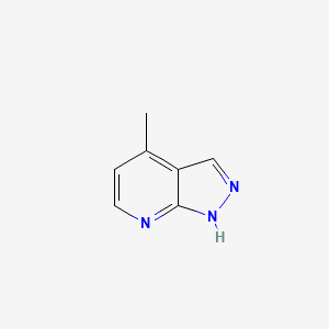molecular formula C7H7N3 B1396572 4-Methyl-1H-pyrazolo[3,4-b]pyridine CAS No. 856859-51-3