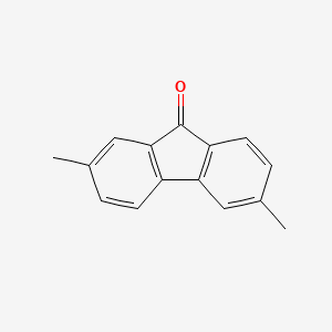 molecular formula C15H12O B1396573 2,6-Dimethyl-9H-fluoren-9-one CAS No. 21436-48-6