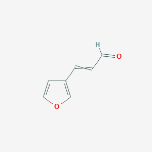 molecular formula C7H6O2 B1396577 3-(Furan-3-yl)prop-2-enal CAS No. 54355-99-6