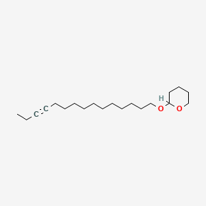molecular formula C20H36O2 B13965812 Tetrahydro-2-(12-pentadecynyloxy)-2H-pyran CAS No. 56666-38-7