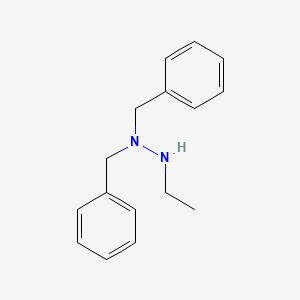 molecular formula C16H20N2 B1396585 N,N-Dibenzyl-N'-ethylhydrazine CAS No. 40755-48-4