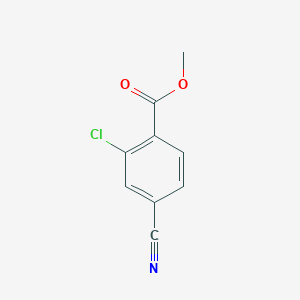 molecular formula C9H6ClNO2 B1396589 Methyl 2-chloro-4-cyanobenzoate CAS No. 98592-34-8