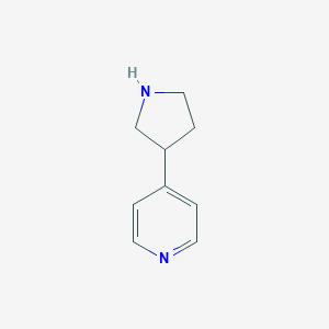 molecular formula C9H12N2 B139659 4-(吡咯烷-3-基)吡啶 CAS No. 150281-47-3