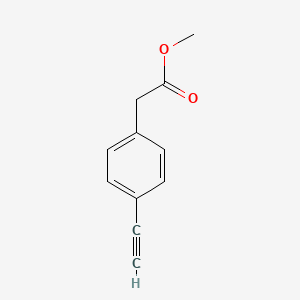 molecular formula C11H10O2 B1396590 4-Ethynyl-benzeneacetic acid Methyl ester CAS No. 154498-13-2