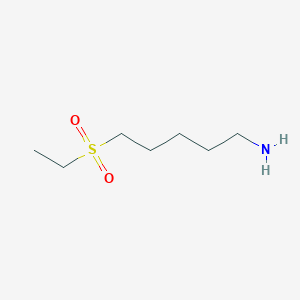 molecular formula C7H17NO2S B1396592 5-Ethanesulfonyl-pentylamine CAS No. 1343968-95-5