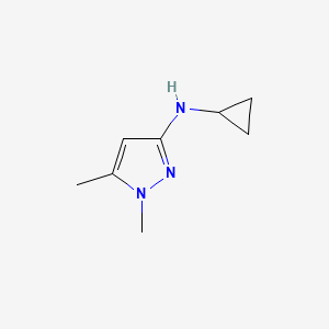 molecular formula C8H13N3 B13965927 N-cyclopropyl-1,5-dimethyl-1H-pyrazol-3-amine 