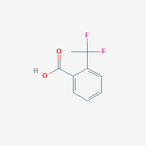 molecular formula C9H8F2O2 B1396595 2-(1,1-Difluoroethyl)benzoic acid CAS No. 892390-46-4