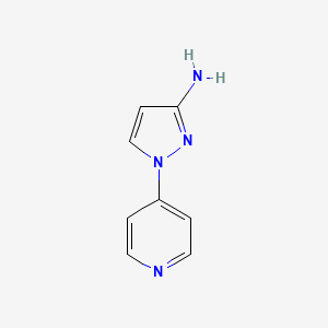 molecular formula C8H8N4 B1396597 1-(pyridin-4-yl)-1H-pyrazol-3-amine CAS No. 1250155-26-0